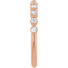 14K Rose Gold 1/3 CTW Diamond Anniversary Ring in Marquise Design