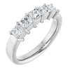 14K White Gold Diamond Anniversary Band – 5/8 Carat Elegance