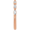 14K Rose Gold 1/3 CTW Diamond Anniversary Ring in Marquise Design