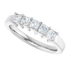 14K White Gold Diamond Anniversary Band – 5/8 Carat Elegance