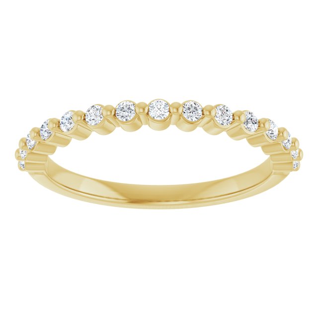 14K Rose 1/3 CTW Natural Diamond Anniversary Band