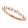 14K Rose 1/3 CTW Natural Diamond Anniversary Band