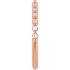 14K Rose Gold 1/3 CTW Diamond Anniversary Ring in Marquise Design