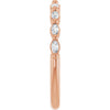 14K Rose Gold 1/3 CTW Diamond Anniversary Ring in Marquise Design