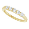 14K White 5/8 CTW Natural Diamond Anniversary Band