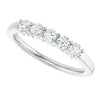 14K White Gold Diamond Anniversary Band – 5/8 Carat Elegance