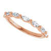 14K Rose 1/3 CTW Natural Diamond Anniversary Band