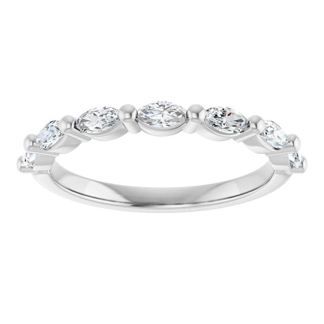 14K Rose 1/3 CTW Natural Diamond Anniversary Band