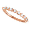 14K Rose Gold 1/3 CTW Diamond Anniversary Ring in Marquise Design