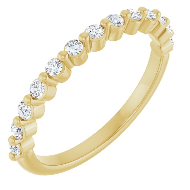 14K Rose 1/3 CTW Natural Diamond Anniversary Band