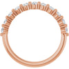 14K Rose Gold 1/3 CTW Diamond Anniversary Ring in Marquise Design