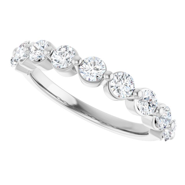 14K Rose 1/3 CTW Natural Diamond Anniversary Band