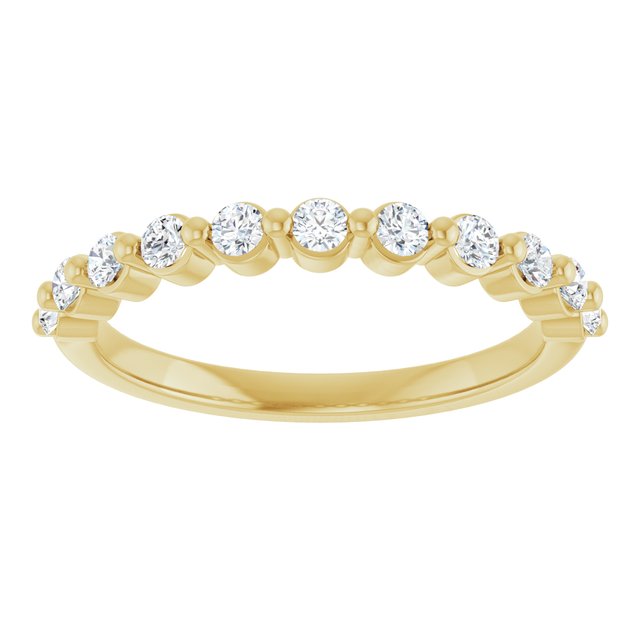 14K Rose 1/3 CTW Natural Diamond Anniversary Band