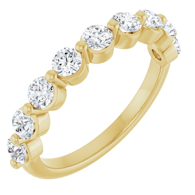 14K Rose 1/3 CTW Natural Diamond Anniversary Band