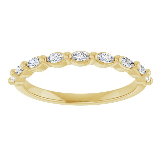 14K Rose 1/3 CTW Natural Diamond Anniversary Band