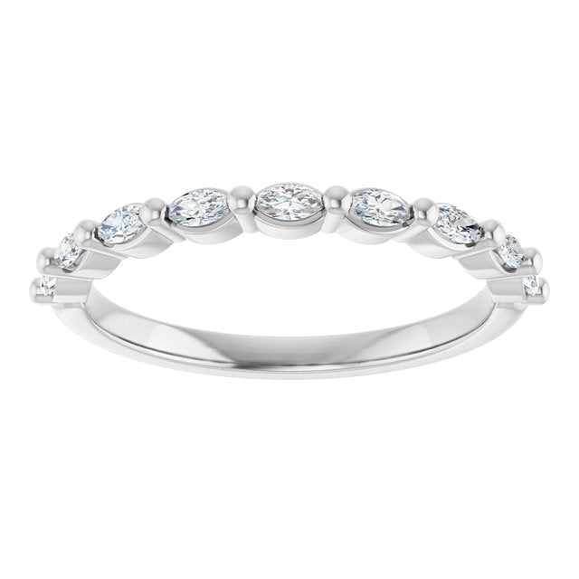 14K Rose 1/3 CTW Natural Diamond Anniversary Band