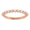 14K Rose Gold 1/3 CTW Diamond Anniversary Ring in Marquise Design