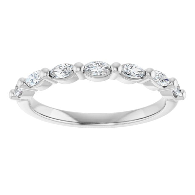 14K Rose 1/3 CTW Natural Diamond Anniversary Band