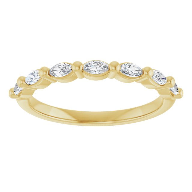 14K Rose 1/3 CTW Natural Diamond Anniversary Band