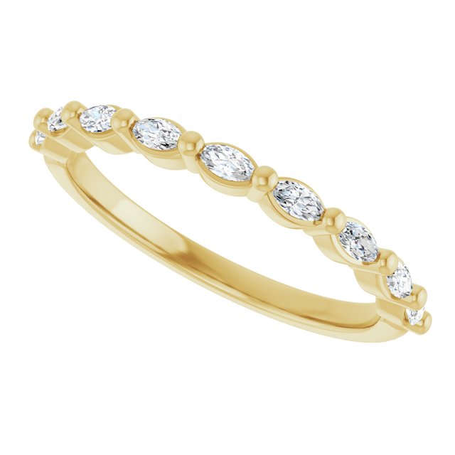 14K Rose 1/3 CTW Natural Diamond Anniversary Band