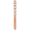 14K Rose Gold 1/3 CTW Diamond Anniversary Ring in Marquise Design