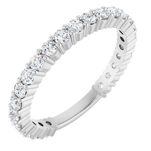 14K Yellow Gold 3/4 CTW Round Natural Diamond Anniversary Band