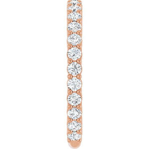 14K Yellow Gold 3/4 CTW Round Natural Diamond Anniversary Band
