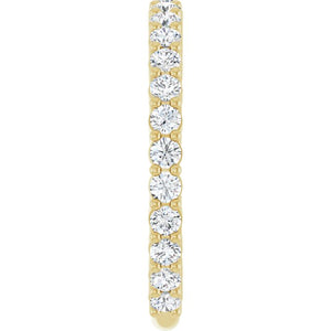 14K Yellow Gold 3/4 CTW Round Natural Diamond Anniversary Band