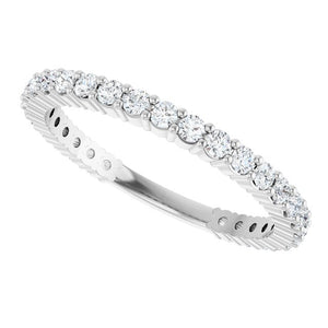 14K Yellow Gold 3/4 CTW Round Natural Diamond Anniversary Band