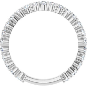 14K Yellow Gold 3/4 CTW Round Natural Diamond Anniversary Band