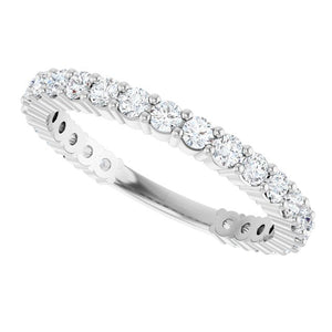14K Yellow Gold 3/4 CTW Round Natural Diamond Anniversary Band