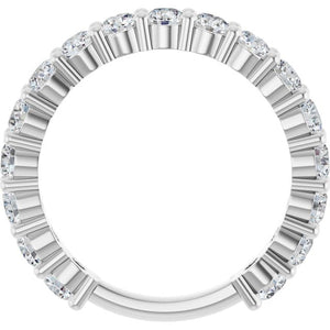 14K Yellow Gold 3/4 CTW Round Natural Diamond Anniversary Band
