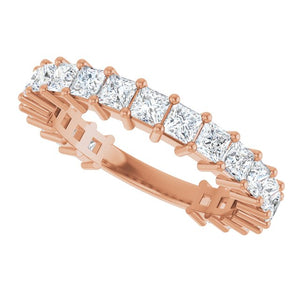 14K Yellow Gold 3/4 CTW Round Natural Diamond Anniversary Band