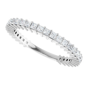 14K Yellow Gold 3/4 CTW Round Natural Diamond Anniversary Band