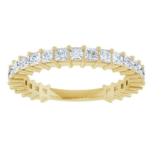 14K Yellow Gold 3/4 CTW Round Natural Diamond Anniversary Band
