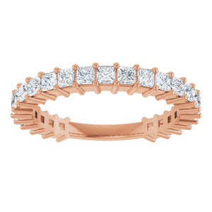 14K Yellow Gold 3/4 CTW Round Natural Diamond Anniversary Band