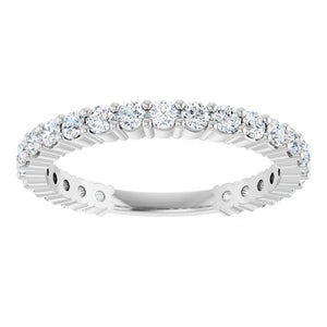 14K Yellow Gold 3/4 CTW Round Natural Diamond Anniversary Band