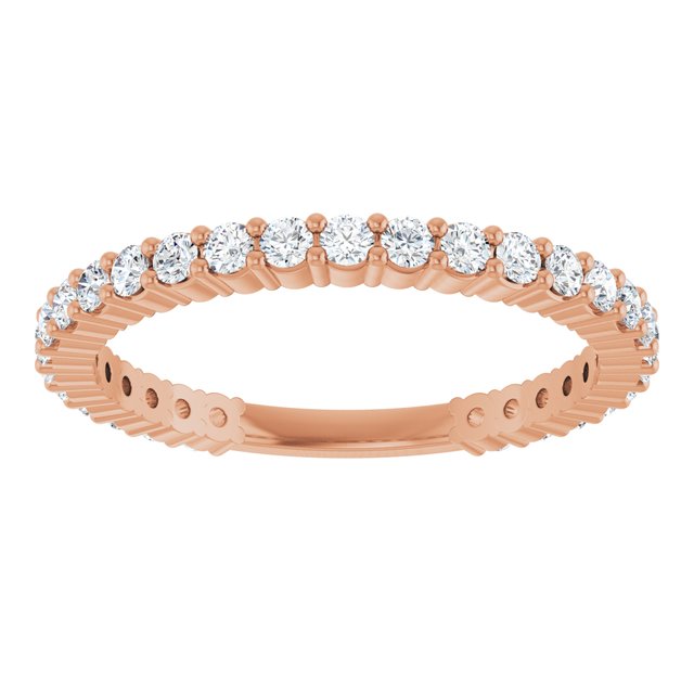 14K Yellow Gold 3/4 CTW Natural Diamond Anniversary Band