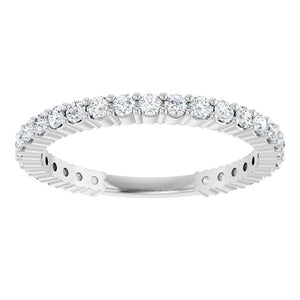 14K Yellow Gold 3/4 CTW Round Natural Diamond Anniversary Band