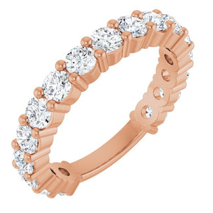 14K Yellow Gold 3/4 CTW Round Natural Diamond Anniversary Band
