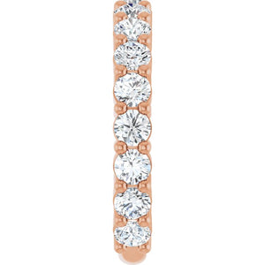 14K Yellow Gold 3/4 CTW Round Natural Diamond Anniversary Band
