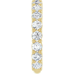 14K Yellow Gold 3/4 CTW Round Natural Diamond Anniversary Band