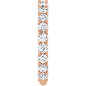 14K Yellow Gold 3/4 CTW Round Natural Diamond Anniversary Band