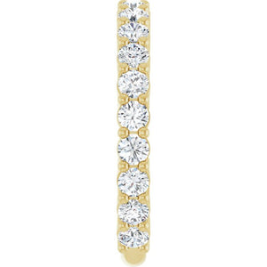 14K Yellow Gold 3/4 CTW Round Natural Diamond Anniversary Band