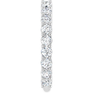 14K Yellow Gold 3/4 CTW Round Natural Diamond Anniversary Band