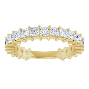 14K Yellow Gold 3/4 CTW Round Natural Diamond Anniversary Band