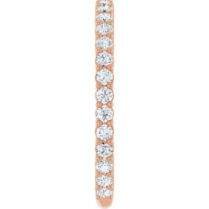 14K Yellow Gold 3/4 CTW Round Natural Diamond Anniversary Band