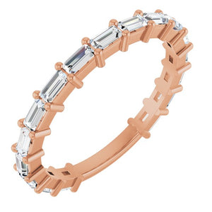 14K Yellow Gold 3/4 CTW Round Natural Diamond Anniversary Band
