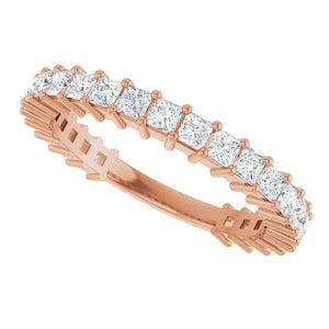 14K Yellow Gold 3/4 CTW Round Natural Diamond Anniversary Band