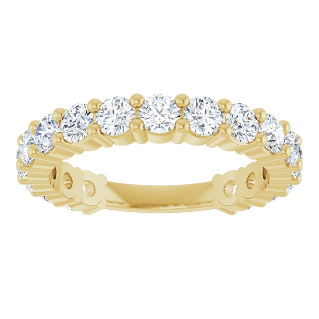 14K Yellow 3/4 CTW Natural Diamond Anniversary Band